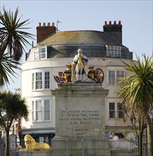 King George the third statue, Weymouth, Dorset, England, United Kingdom, Europe