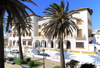 Government building on Amargura street, Tarifa, Cadiz province, Spain, Europe