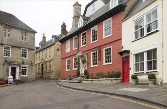 Historic buildings Georgian architecture, Market Hill, Calne, Wiltshire, England, UK