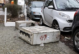 Illegal waste disposal in the Berlin district of Wedding, 15.02.2024