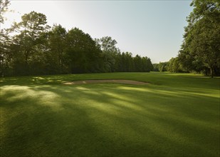 Golf course, sand bunker