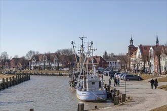 Old harbour of the town of Tönning, North Frisia, Schleswig-Holstein, Germany, Europe