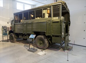 4x4 Bedford QL Type M machinery truck, REME museum, MOD Lyneham, Wiltshire, England, UK