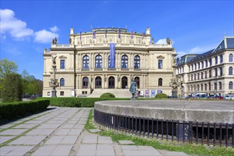 Rudolfinum neo renaissance building known as Prague Concert Hall, Jan Palach Square, Prague,