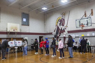 Detroit, Michigan USA, 5 November 2024, Voters cast ballots in the 2024 presidential election