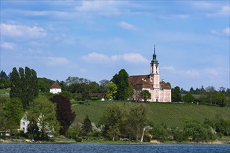 Picturesque view of the Birnau pilgrimage church, Baden-Württemberg, Germany, Europe