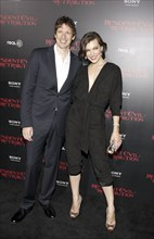 LOS ANGELES, CA - SEPTEMBER 12, 2012: Milla Jovovich and Paul W.S. Anderson at the Los Angeles