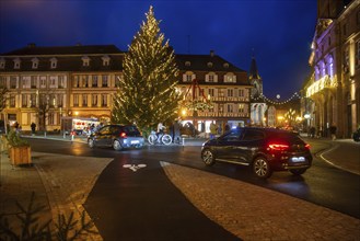 Wissembourg (German: Weißenburg) in Alsace at Christmas time