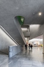 Interior view, art museum extension, architects Herzog and de Meuron, Basel, Canton of Basel-Stadt,