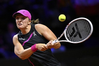 Iga Swiatek (POL) Action, Tennis, Porsche Cup 2024, Porsche Arena, Stuttgart, Baden-Württemberg,