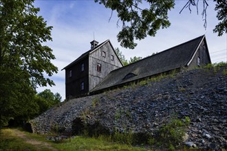 Rothschönberger Stolln, Lichtloch IV / Treibehaus and Radstubenkaue, Reinsberg, Reinsberg, Saxony,