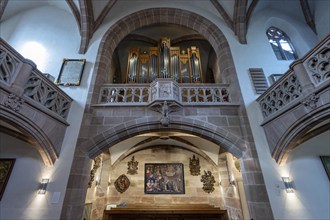 Organ loft of St Nicholas and St Ulrich Church, Kirchenberg 15, Nuremberg-Mögeldorf, Middle