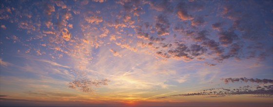 Beautiful dramatic scenic after sunset sky background after sunset