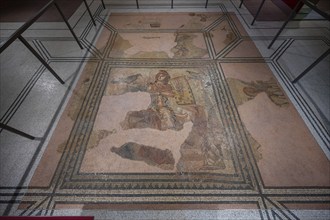 The orpheus mosaic, late 2nd century AD, discovered in 1834 in Rottweil, Dominican Museum,