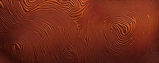 Fingerprint background dominated by swirl patterns in orange hues, AI generated