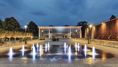 Concert hall illuminated Bad Salzuflen Germany