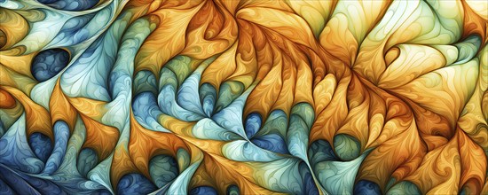 Abstract illustration of fractal patterns found in nature representing the application of