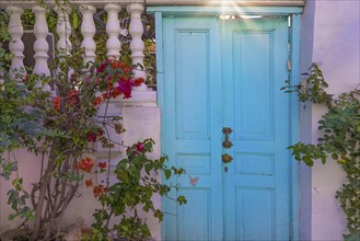 Israel, Tel Aviv historic neighborhood Neve Tzedek with art galleries, boutiques and old houses,