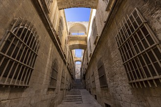 Jerusalem Old City Arab quarter near Church of Holy Sepulchre, Western Wall and Dome of the Rock