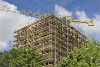 Havel, high-rise building site, southern part of Eiswerder Island, Hakenfelde, Spandau, Berlin,