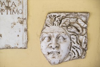 Fragment of a frieze with mask, Städtisches Lapidarium, City of Stuttgart, Baden-Württemberg,