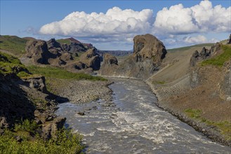 Jökulsa a Fjöllum Canyon, basalt rock, eastern Iceland