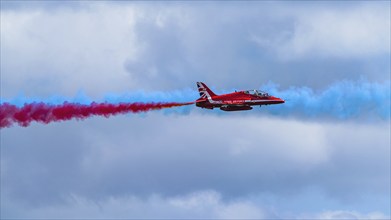 Red Arrows, Royal Air Force Aerobatic Team, Airshow 2024, Teignmouth, Devon, England, United