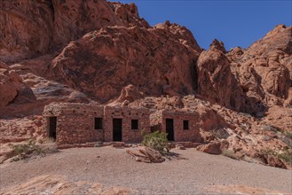 The Cabins built by the Civilian Conservation Corps inthe 1930s at Valley of Fire State Park near