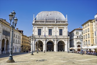 Town Hall Palazzo della Loggia, Brescia, Lombardy, Italy, Europe