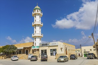 The mosque with minaret of Mirbat, Dhofar Province, Arabian Peninsula, Sultanate of Oman