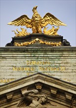 Baroque façade of the guild house La Louve, Guild of Archers of St Sebastian, Grand-Place, Grote