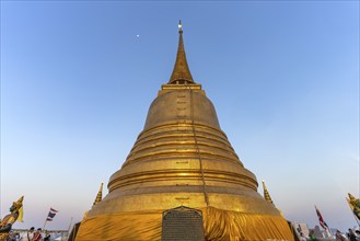 Golden Chedi of the Buddhist temple complex Wat Saket or Temple of the Golden Mount, Golden Mount