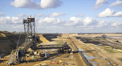 Hambach open-cast lignite mine, Rhine-Erft district, North Rhine-Westphalia