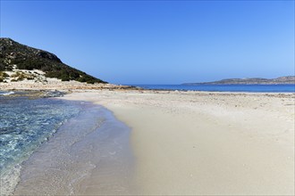 Double bay, twin beach, Simos beach, Sarakiniko beach, coastline, Elafonisos, Deer Island, Laconia,