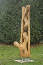 Sculpture Please Touch Me Maurizio Perron 2024, modern art, abstract art, oak wood, wood, wood