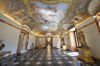 Palace museum in the Palacio La Granja de San Ildefonso or summer palace, province of Segovia,