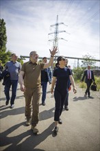 Annalena Bärbock (Alliance 90/The Greens), Federal Foreign Minister, visits a power plant destroyed