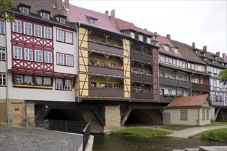 The Krämerbrücke is the oldest secular building in Erfurt and is one of the city's most famous