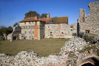 Leiston Abbey ruins, Suffolk, England. The mainly 14th century remains of an abbey of