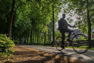 Promenade cycle path, tree-lined, car-free, approximately 4.5 km long ring road around the city