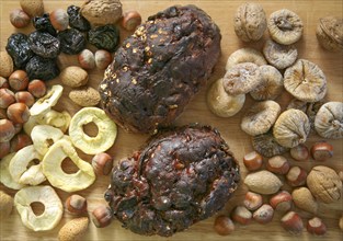 Swabian cuisine, Swabian Christmas biscuits, Hutzel bread, fruit bread, carved bread, sweet