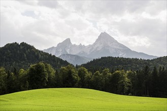 Watzmann, Berchtesgarden Alps, Berchtesgaden, Berchtesgadener Land, Upper Bavaria, Bavaria,