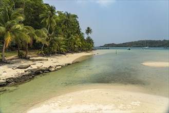 Beach and bay of Bang Bao, Ko Kut Island or Koh Kood in the Gulf of Thailand