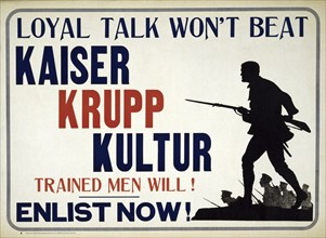 You can't defeat the emperor with loyalty talk. Krupp culture, trained men do. Anti-German