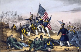 Mexican-American War 1846-1848: Battle of Chapultepec, 12-13 September 1847: American troops