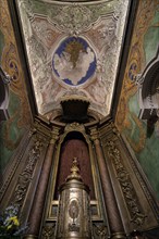 Interior, Rococo stucco, ceiling painting, monastery, church Igreja e Convento da Graça Lisbon,