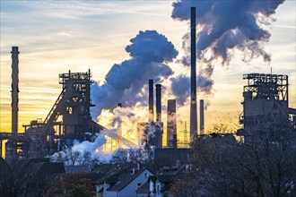 Blast furnace Schwelgern 1 and 2, ThyssenKrupp Steel plant Schwelgern in Duisburg-Marxloh belongs