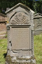 Jewish cemetery Haigerloch, created 1803, gravestone, inscription, Jewish community, Judaism,