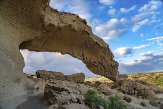 Arco de Tajao rock arch near San Miguel de Tajao, Tenerife, Canary Islands, Spain, Europe