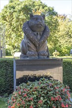 Grave of honour of the Austrian caricaturist, graphic artist and cartoonist Manfred Deix at the